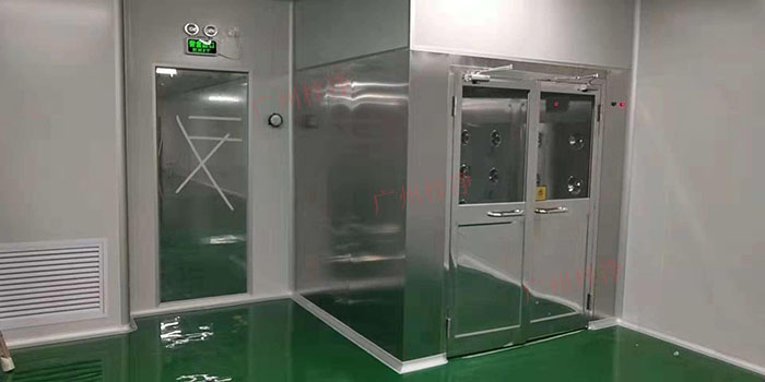 雙開門全不銹鋼風淋通道案例欣賞
